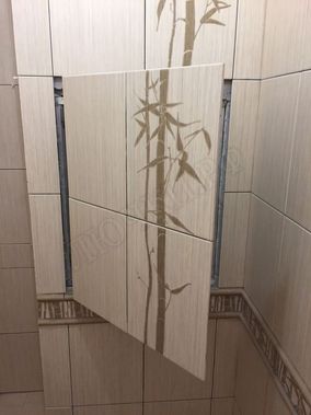 Люк под плитку Нажимной Секрет-Лайт 250*650 Люк под плитку Нажимной Секрет-Лайт 250*650