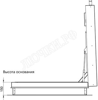 Люк для выхода на кровлю Оптимус 1200*2000 Люк для выхода на кровлю Оптимус 1200*2000