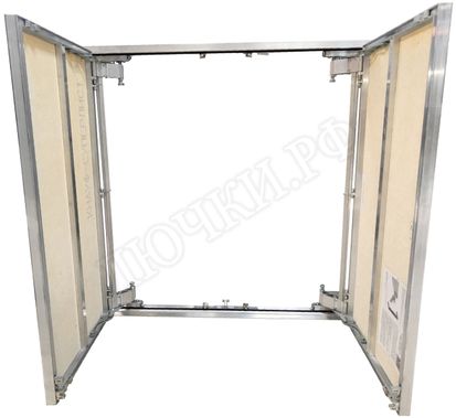 Люк под плитку Нажимной Мега Алюм 2.0, 2 створки 1900*1150 Люк под плитку Нажимной Мега Алюм 2.0, 2 створки 1900*1150