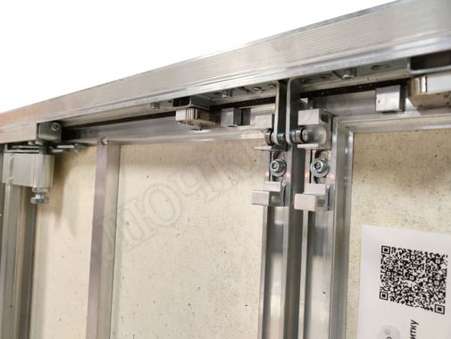 Люк под плитку Нажимной Мега Алюм 2.0, 2 створки 1900*1150 Люк под плитку Нажимной Мега Алюм 2.0, 2 створки 1900*1150