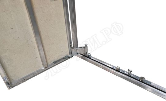 Люк под плитку Нажимной Мега Алюм 2.0, 2 створки 1900*1150 Люк под плитку Нажимной Мега Алюм 2.0, 2 створки 1900*1150